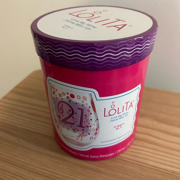 Lolita “21” Birthday Wine Glass - Picture 1 of 5